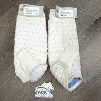 Pr Closed Boots, velcro *gc, clean, hairy, stains, rubs, snags, frays, mnr dingy
