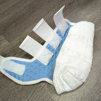 Pr Closed Boots, velcro *gc, clean, hairy, stains, rubs, snags, frays, mnr dingy
