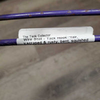 Wire Stall - Tack Hook *fair, v.scraped & rusty, bent, squished