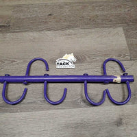 4 Hook Stall Mount Metal Bridle - Tack Rack *gc, clean, scrapes, scratches, mnr peeled