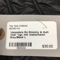 Stretchy & Quilt Vest *vgc, mnr stains/marks