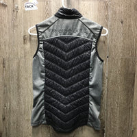 Stretchy Quilt Vest, Zipper *vgc, puckers, shrunk?
