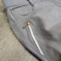 Euroseat Breeches, bling *gc/fair, faded, v.puckered, v.stretched, v.rubbed & pillly, snags, older?
