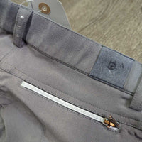 Euroseat Breeches, bling *gc/fair, faded, v.puckered, v.stretched, v.rubbed & pillly, snags, older?
