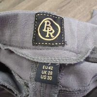 Euroseat Breeches, bling *gc/fair, faded, v.puckered, v.stretched, v.rubbed & pillly, snags, older?
