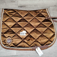 Satin Jumper Pad, bling, 2x piping *vgc, clean, puckers, mnr hair, pills, rubs, stains, bubbles, snag
