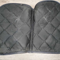 Satin Jumper Pad, 2x bling *vgc, hair, mnr dirt, snags, threads, rubs
