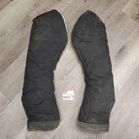 Tall Hind Shipping Boots, fleece lined gc, dirty, hairy velcro, mnr pooey
