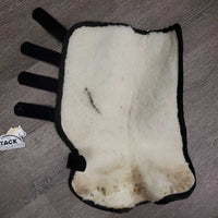 Pr Front Shipping Boots, Fleece Lined *vgc, mnr dirty/pooey, hairy velcro
