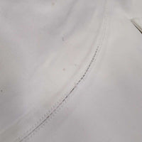 Euroseat Breeches *gc/fair, v.pulled/holey seams, v.dry & cracking stickies, stains, dingy, v.discolored seat & legs
