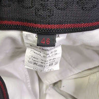 Euroseat Breeches *gc/fair, v.pulled/holey seams, v.dry & cracking stickies, stains, dingy, v.discolored seat & legs
