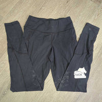 Euro Seat Riding Tight Breeches, Pull On *gc/fair, v.hairy, seam rubs, threads, pills, faded
