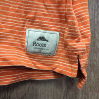 SS Polo Shirt, 1/4 Button Up "RMSJ" *gc, curled collar, faded
