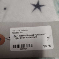 Soft Fleece Blanket "Unicorns" *vgc, clean