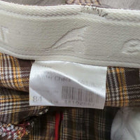 Full Seat Breeches *gc, older, v.stretched, v.puckered, undone seam stitching
