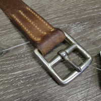 1 Only Soft Thick Wide Stirrup Leather *vgc, clean, scrapes, mnr dents, stains & scratches, older
