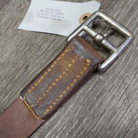 1 Only Soft Thick Wide Stirrup Leather *vgc, clean, scrapes, mnr dents, stains & scratches, older
