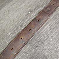 1 Only Soft Thick Wide Stirrup Leather *vgc, clean, scrapes, mnr dents, stains & scratches, older
