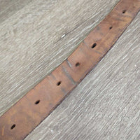 1 Only Soft Thick Wide Stirrup Leather *vgc, clean, scrapes, mnr dents, stains & scratches, older
