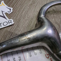 Thick Hollow Mouth Eggbutt Snaffle Bit *gc, clean, stains, residue, scratches

