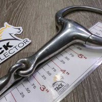 Thick Hollow Mouth Eggbutt Snaffle Bit *gc, clean, stains, residue, scratches
