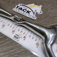 Hollow Mouth Med Eggbutt Snaffle Bit *vgc/fair, clean, scratches, sharp slice
