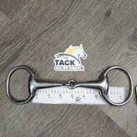Hollow Mouth Med Eggbutt Snaffle Bit *vgc/fair, clean, scratches, sharp slice
