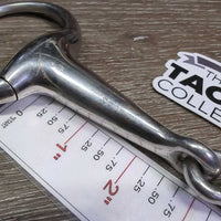 Hollow Mouth Med Eggbutt Snaffle Bit *vgc/fair, clean, scratches, sharp slice
