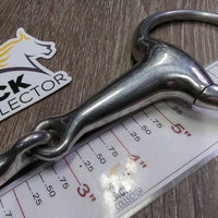 Hollow Mouth Med Eggbutt Snaffle Bit *vgc/fair, clean, scratches, sharp slice
