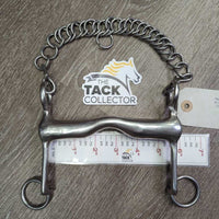 Low Port Hvy Weymouth Bit, chain *vgc, clean, closed hooks, scratches
