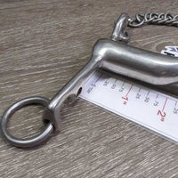 Low Port Hvy Weymouth Bit, chain *vgc, clean, closed hooks, scratches
