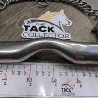 Low Port Hvy Weymouth Bit, chain *vgc, clean, closed hooks, scratches
