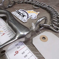 Low Port Hvy Weymouth Bit, chain *vgc, clean, closed hooks, scratches
