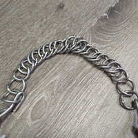 Low Port Hvy Weymouth Bit, chain *vgc, clean, closed hooks, scratches
