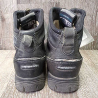 JUNIORS Insulated Winter Riding Paddock Boots, zips *gc, scuffs, clean & dirt/residue, faded toes, peeled heel reflectors
