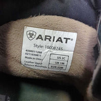 JUNIORS Insulated Winter Riding Paddock Boots, zips *gc, scuffs, clean & dirt/residue, faded toes, peeled heel reflectors
