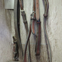 Rsd Bridle *gc/fair, v.stiff, dirty, v.tight keepers, older, rubs, faded, scrapes
