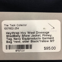 Hvy Wool Dressage ShadBelly Show Jacket, Pinney, Tag, Navy Equiproducts Garment Bag *new, older
