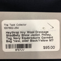 Hvy Wool Dressage ShadBelly Show Jacket, Pinney, Tag, Navy Equiproducts Garment Bag *new, older
