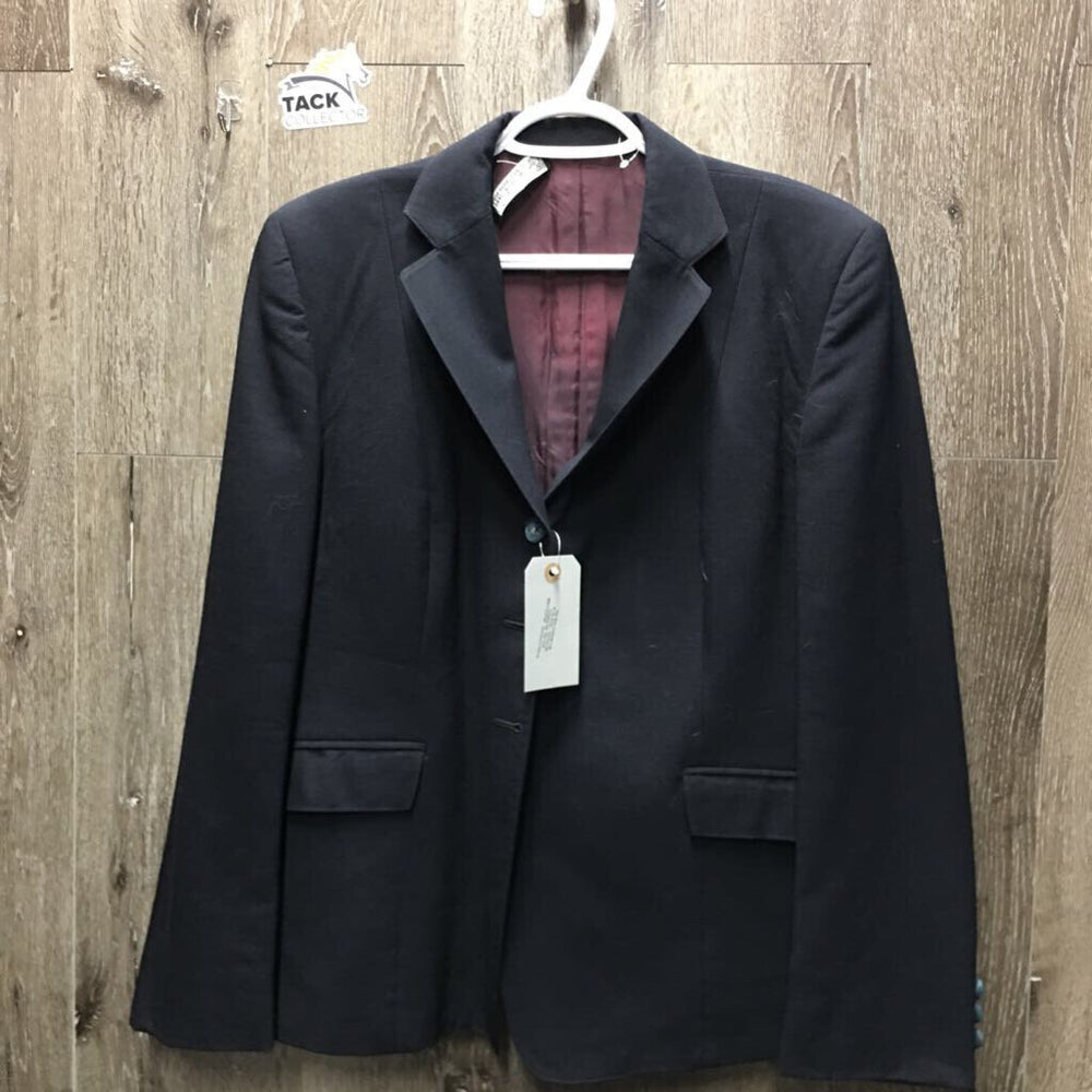 Wool Show Jacket *gc, older, hairy, rubs, pills, lining: snags, repairs, holes &stains