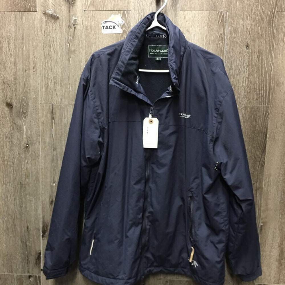 Light Fleece Lined Jacket, zip, roll up Collar Hood *vgc, older, mnr hair