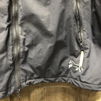 Light Fleece Lined Jacket, zip, roll up Collar Hood *vgc, older, mnr hair