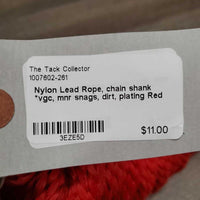 Nylon Lead Rope, chain shank *vgc, mnr snags, dirt, plating
