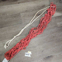 v.Thick Hvy Nylon String Hay Net *gc, fubs, frays, faded, older, knotted, clean, stains

