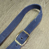 Stiff Nylon Halter, snap *gc, clean, faded, rubs, hairy, edges: frays & dent
