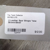 2 Leather Spur Straps *new

