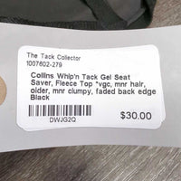 Gel Seat Saver, Fleece Top *vgc, mnr hair, older, mnr clumpy, faded back edge
