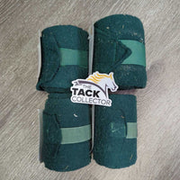 4 Fleece Polos *gc/fair, clean, v.clumpy, hairy, residue, linty, mismatched sizes
