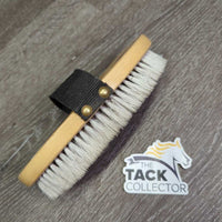 Short Bristle Body Brush, handle *gc/fair, dirty, hairy, loosing bristles, scratches
