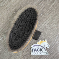 Short Bristle Body Brush, handle *gc/fair, dirty, hairy, loosing bristles, scratches
